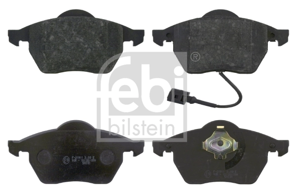 Piduriklotsi komplekt, ketaspidur FEBI BILSTEIN 16334