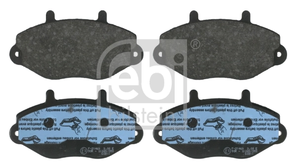 Piduriklotsi komplekt, ketaspidur FEBI BILSTEIN 16036