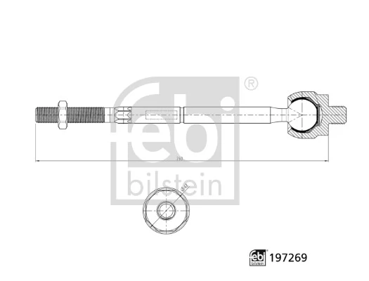 Sisemine rooliots, roolivarras FEBI BILSTEIN 197269