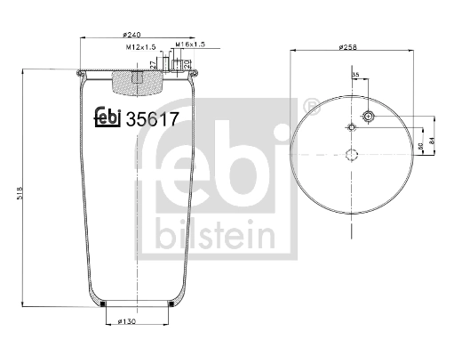 Lõõts, õhkvedrustus FEBI BILSTEIN 35617
