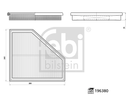 Õhufilter FEBI BILSTEIN 196380