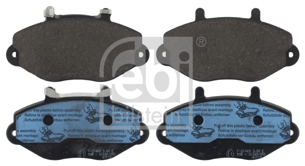 Piduriklotsi komplekt, ketaspidur FEBI BILSTEIN 116070