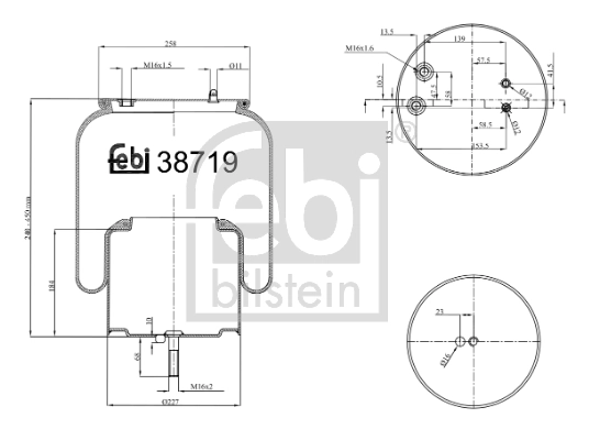 Lõõts, õhkvedrustus FEBI BILSTEIN 38719