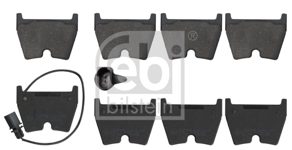 Piduriklotsi komplekt, ketaspidur FEBI BILSTEIN 116024