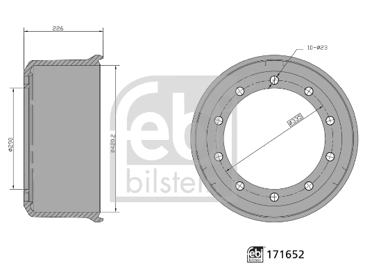 Piduritrummel FEBI BILSTEIN 171652