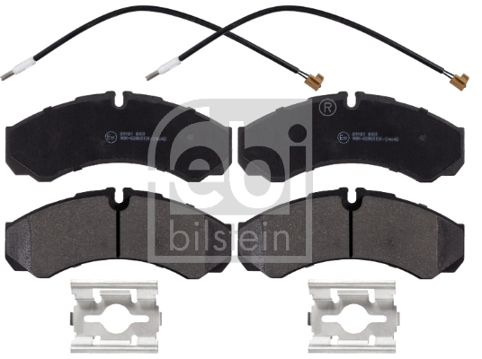Piduriklotsi komplekt, ketaspidur FEBI BILSTEIN 116255