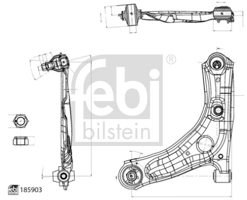Õõtshoob, käändmik FEBI BILSTEIN 185903
