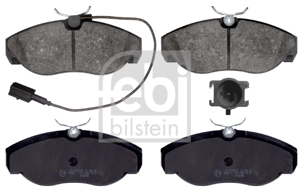 Piduriklotsi komplekt, ketaspidur FEBI BILSTEIN 16391