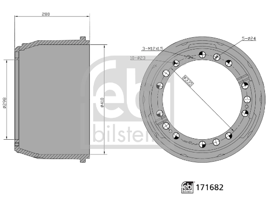 Piduritrummel FEBI BILSTEIN 171682