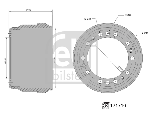 Piduritrummel FEBI BILSTEIN 171710