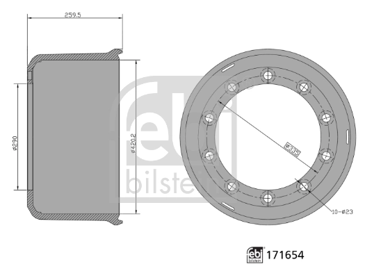 Piduritrummel FEBI BILSTEIN 171654