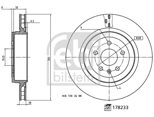 Piduriketas FEBI BILSTEIN 178233