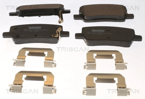 Piduriklotsi komplekt, ketaspidur TRISCAN 8110 81001