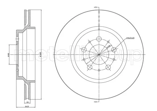 Piduriketas METELLI 23-1133C