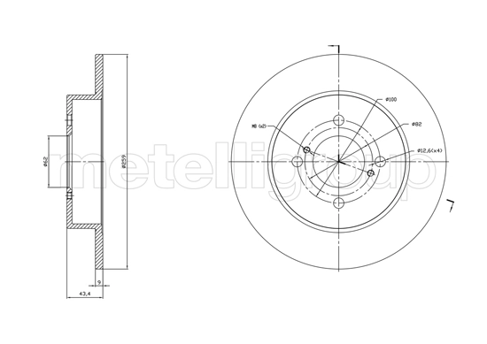 Piduriketas METELLI 23-1758C