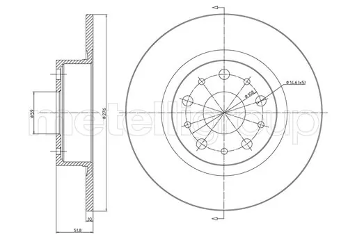 Piduriketas METELLI 23-0410C