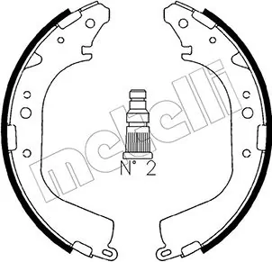 Piduriklotside komplekt METELLI 53-0415