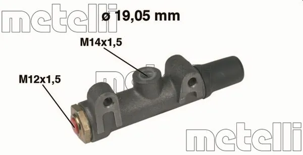 Peapiduri silinder METELLI 05-0002