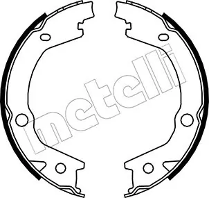 Piduriklotside komplekt, seisupidur METELLI 53-0184
