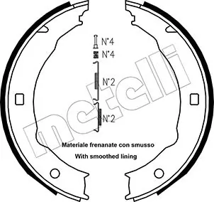 Piduriklotside komplekt, seisupidur METELLI 53-0330K