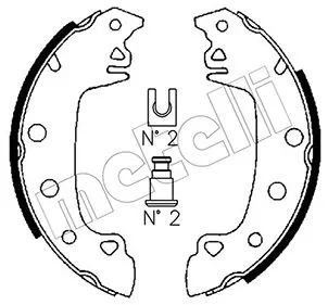 Piduriklotside komplekt METELLI 53-0340