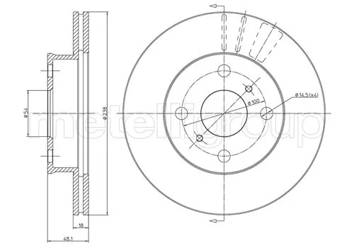 Piduriketas METELLI 23-0435
