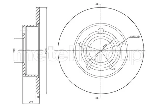 Piduriketas METELLI 23-0531C