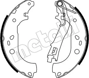 Piduriklotside komplekt METELLI 53-0099
