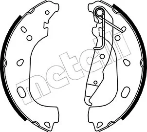 Piduriklotside komplekt METELLI 53-0319