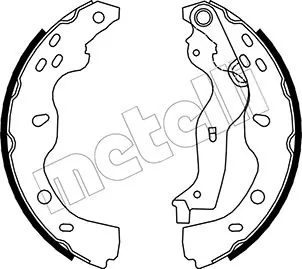 Piduriklotside komplekt METELLI 53-0096