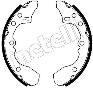 Piduriklotside komplekt METELLI 53-0203