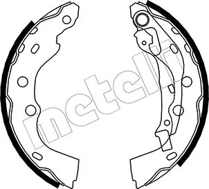 Piduriklotside komplekt METELLI 53-0406