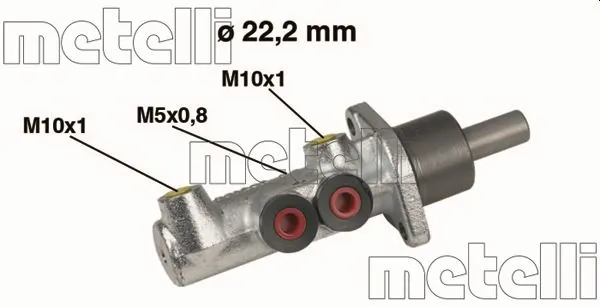 Peapiduri silinder METELLI 05-0354