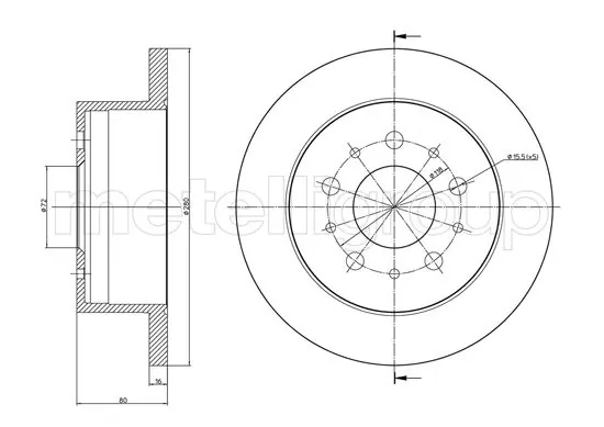 Piduriketas METELLI 23-0952C