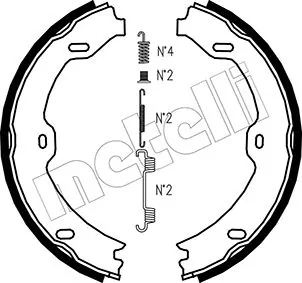 Piduriklotside komplekt, seisupidur METELLI 53-0243K