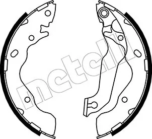 Piduriklotside komplekt METELLI 53-0176