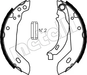 Piduriklotside komplekt METELLI 53-0322