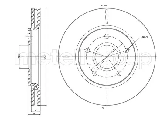 Piduriketas METELLI 23-1381C