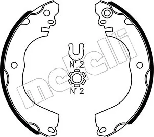 Piduriklotside komplekt METELLI 53-0509