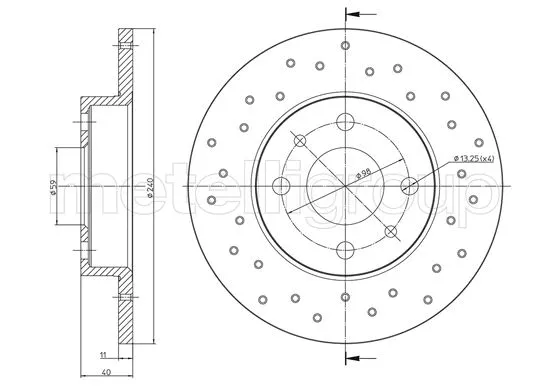 Piduriketas METELLI 23-1410FC