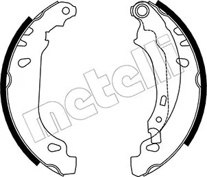 Piduriklotside komplekt METELLI 53-0328