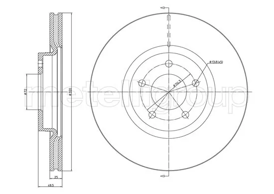 Piduriketas METELLI 23-1417C