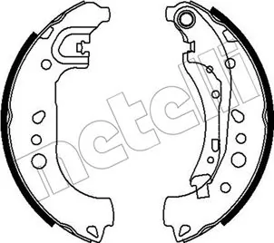 Piduriklotside komplekt METELLI 53-0718