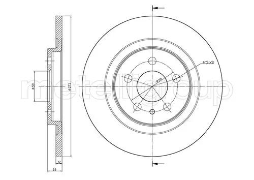 Piduriketas METELLI 23-0554C