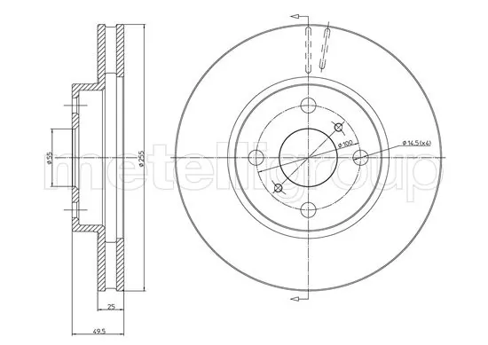 Piduriketas METELLI 23-1056C