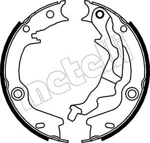 Piduriklotside komplekt, seisupidur METELLI 53-0187