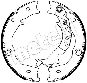 Piduriklotside komplekt, seisupidur METELLI 53-0586