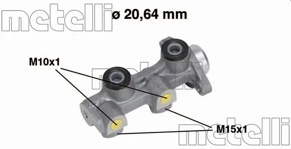 Peapiduri silinder METELLI 05-0507