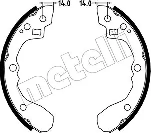 Piduriklotside komplekt METELLI 53-0217