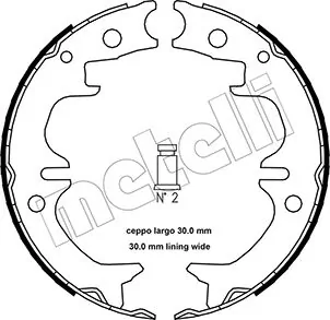 Piduriklotside komplekt, seisupidur METELLI 53-0442